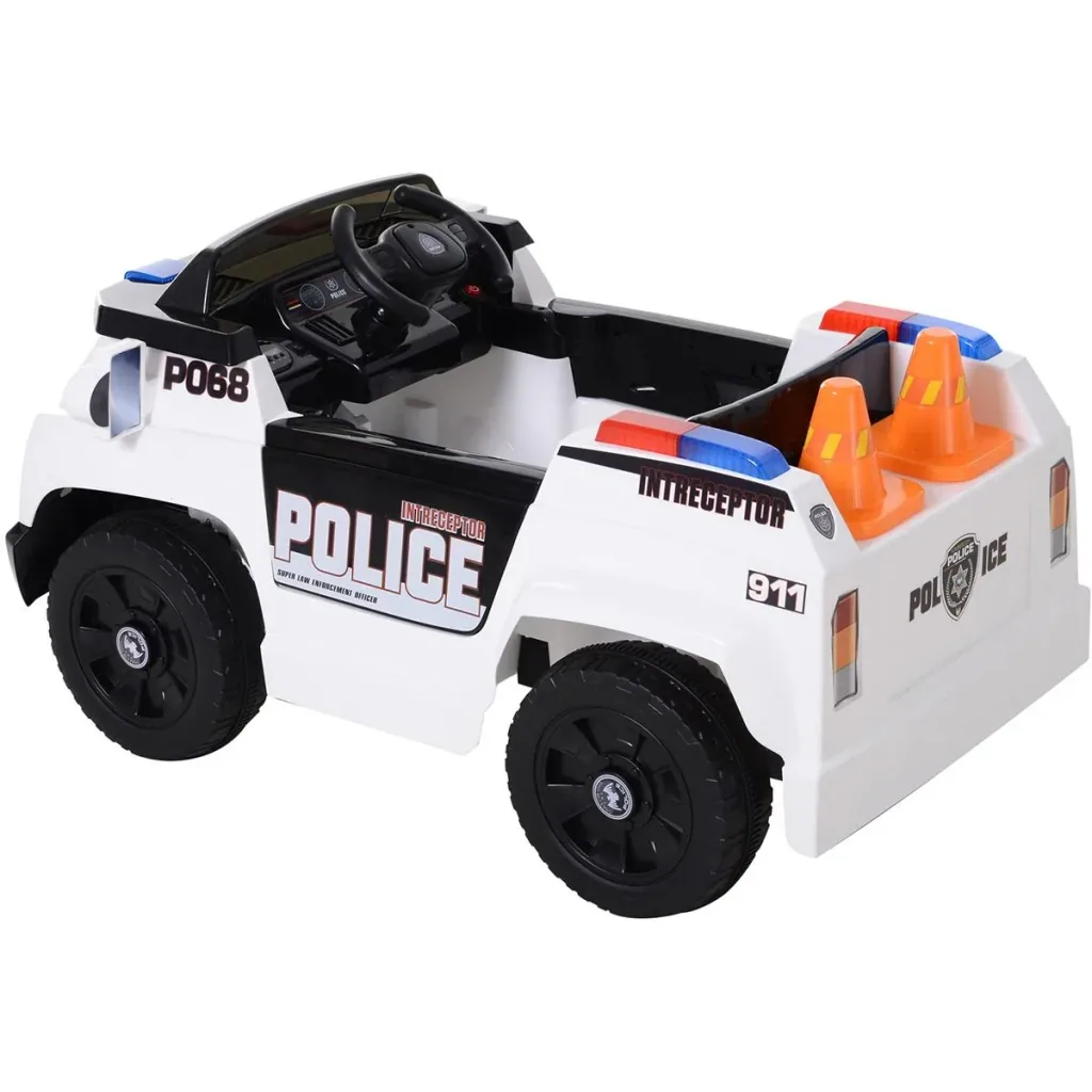 Kinder Polizeiauto mit Fernbedienung weiß
