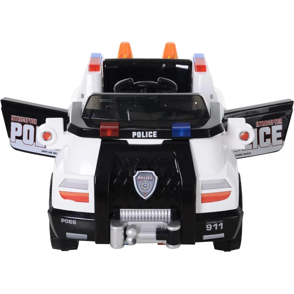 Kinder Polizeiauto mit Fernbedienung weiß