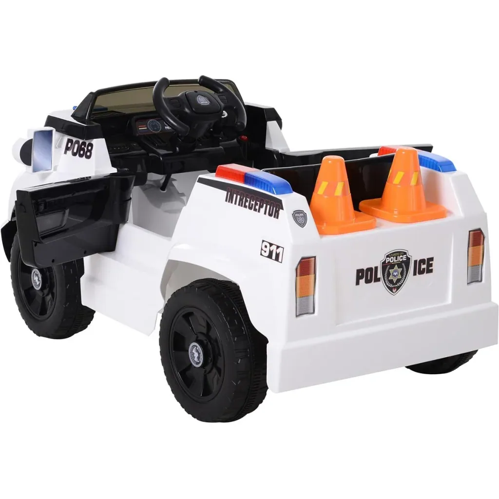 Kinder Polizeiauto mit Fernbedienung weiß