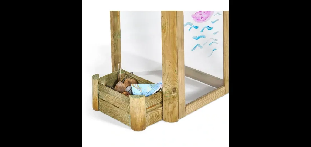 Discovery Wasserspiel Forest , Outdoor-Wasserspiel für Kinder aus Holz, Malscheibe, natur