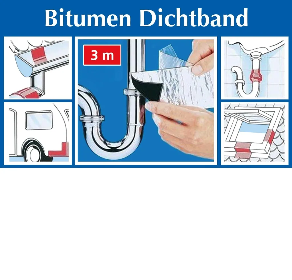 Bitumen Dichtband, 3 Meter