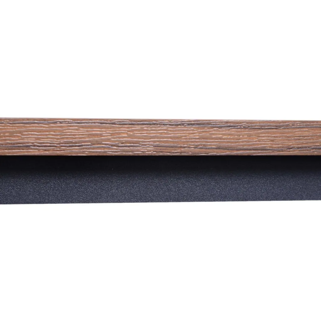 Vintage Beistelltisch Couchtisch Sofatisch mit Ablage Metallgestell gemasert 106 x 60 x 45 cm