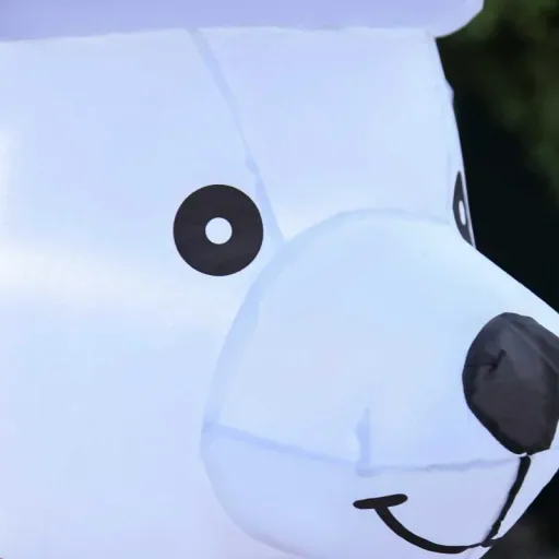 Aufblasbarer Weihnachts-Eisbär 1,8 m Decorationen