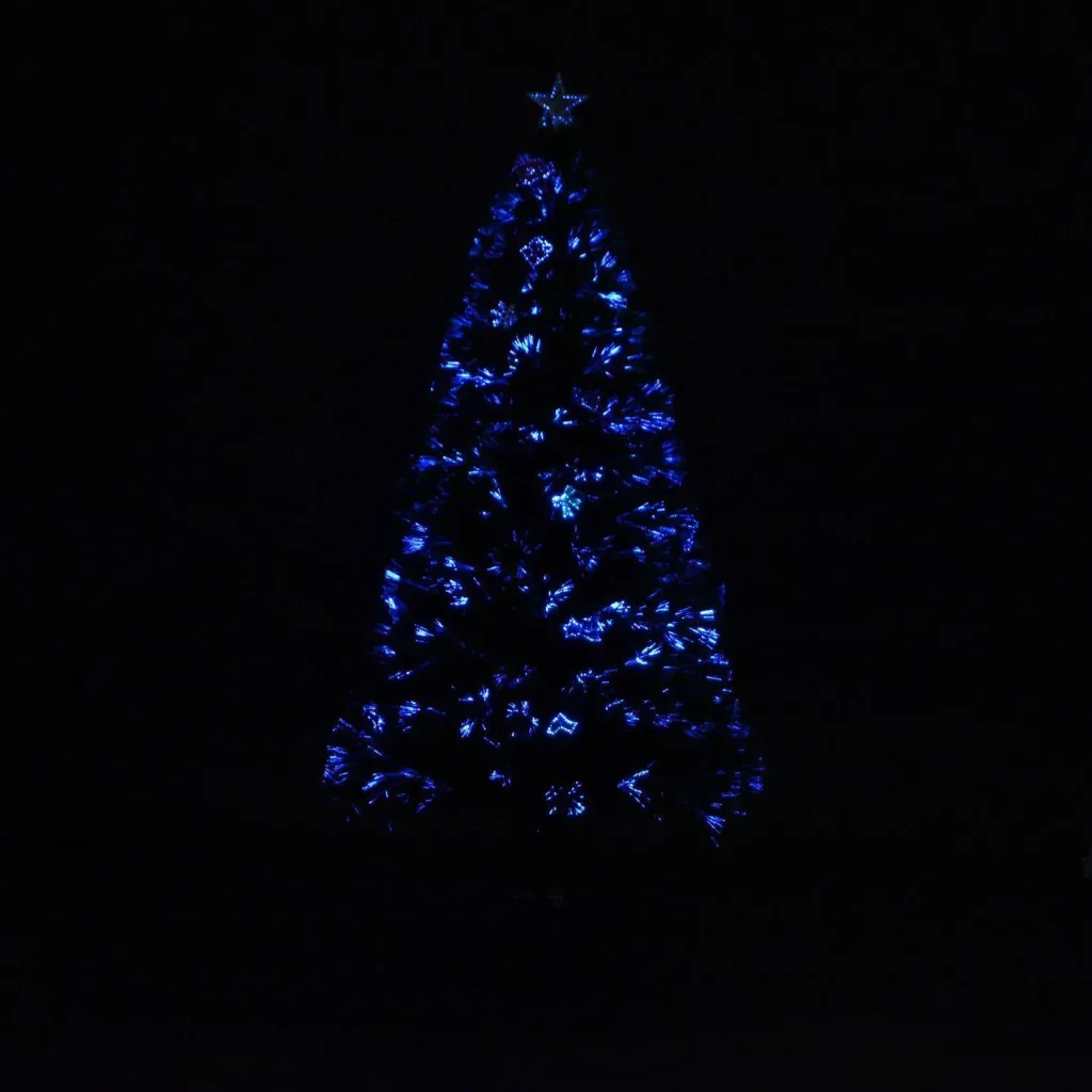 Weihnachtsbaum Tannenbaum LED Lichtfaser 120cm grün
