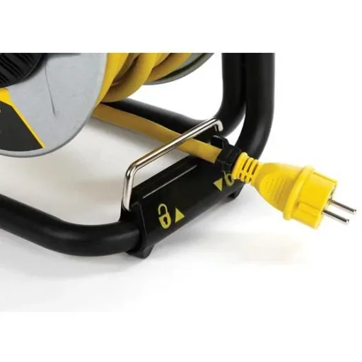 Professionelle Kabeltrommel mit Verdrehsicherung - Neopren - 40 M - 3G2.5 - 4 Steckdosen