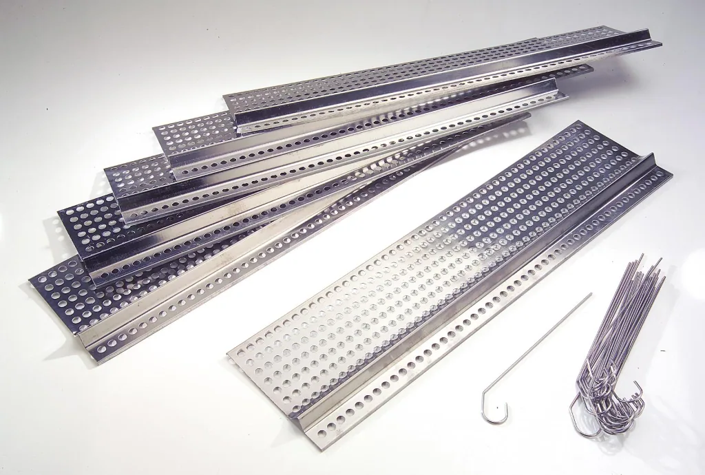 Edelstahl Dachrinnenschutz 6 Platten je 50 cm Länge/ 10 cm Tiefe