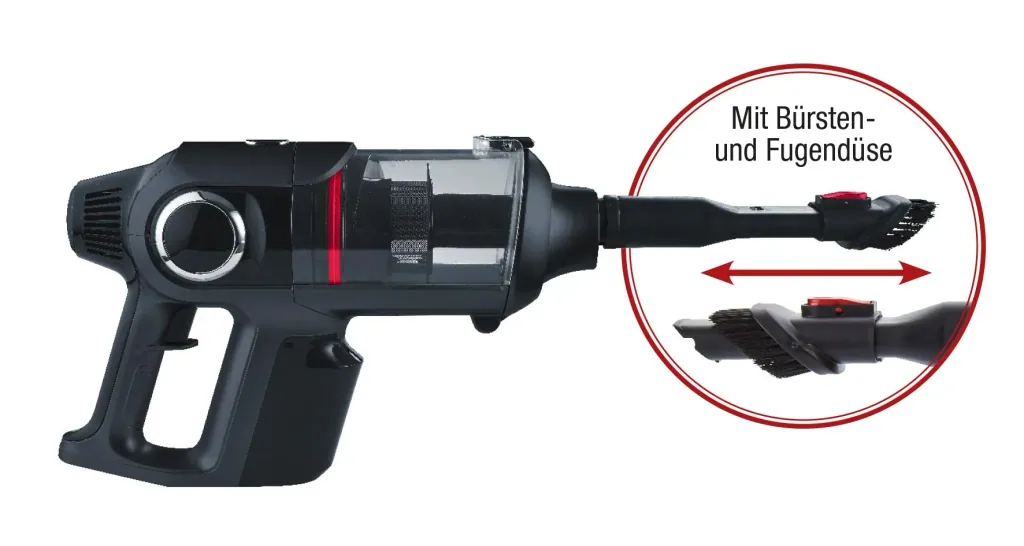Zyklon Hand- und Boden-Staubsauger "MX 12" Redline mit 2 HEPA-Filtern - Exklusiv bei Westfalia
