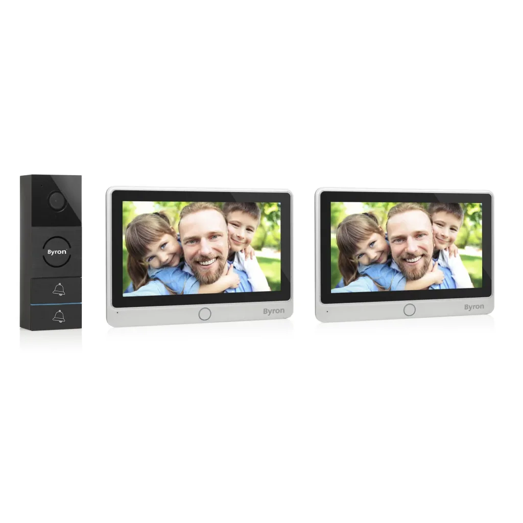 Video-Gegensprechanlage 7 Zoll Touchscreen 2 Bildschirme