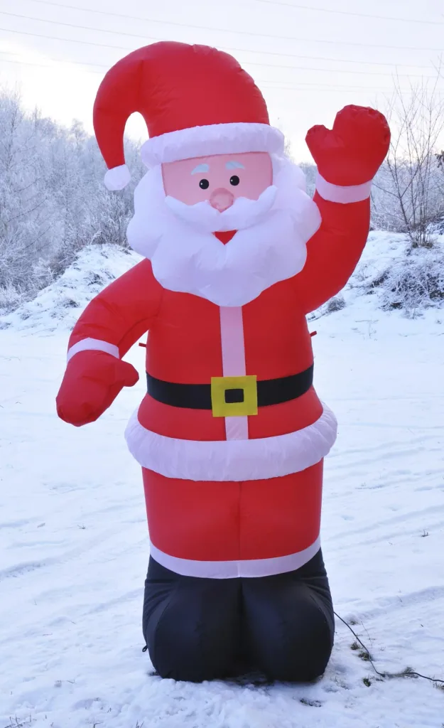 Selbstaufblasender Weihnachtsmann, 180 cm