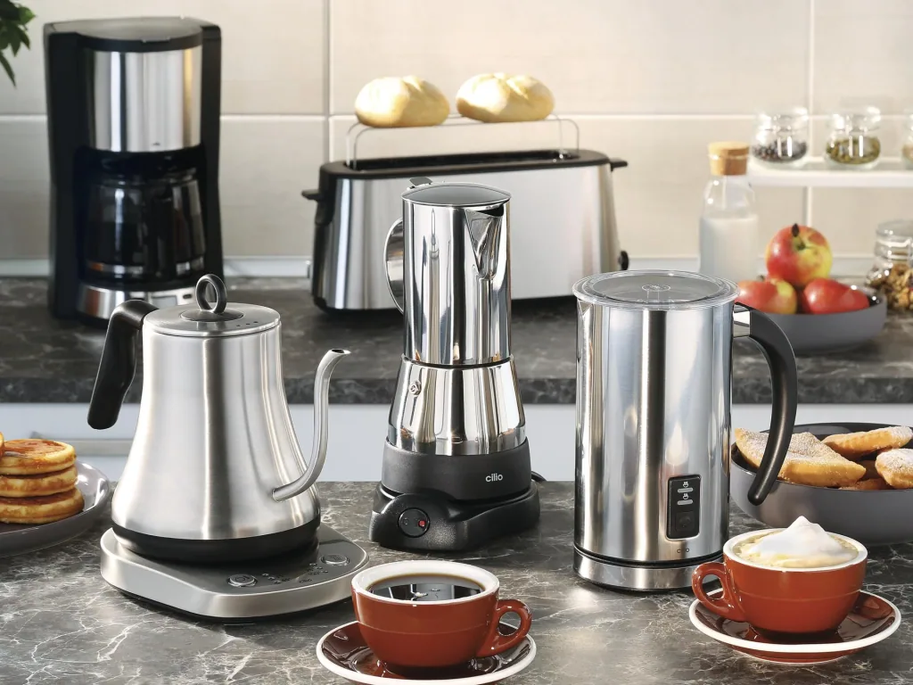 Elektro Espressokocher AIDA 6 Tassen, Edelstahl, Cilio 273694