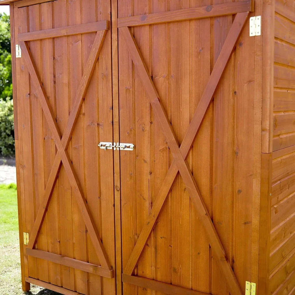 Gerätehaus Holz Gartenschuppen Geräteschuppen Doppeltür