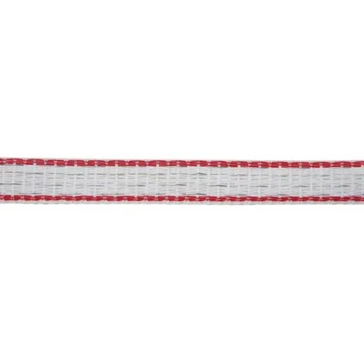 Professionelles Zaunband 12Mm, 4X0,30 Tric, 200M, Weiß/Rot