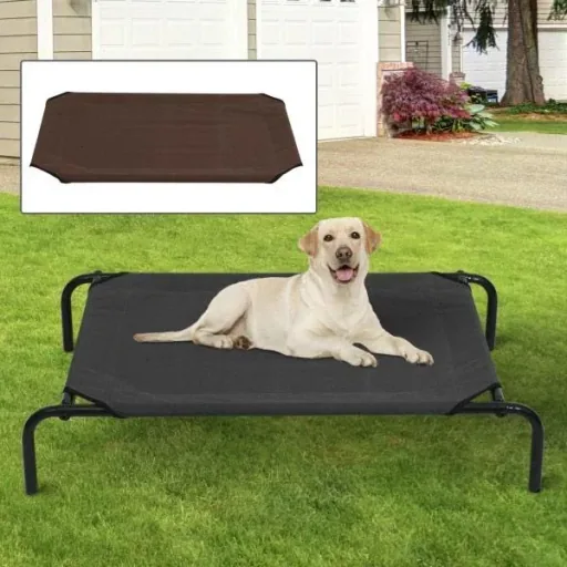 Hundeliege Katzenbett 110x68x19cm Schlafplatz mit zwei Bezügen