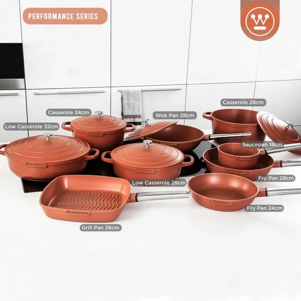 Performance Series Wokpfanne - Wok mit Deckel - 28 cm - Orange