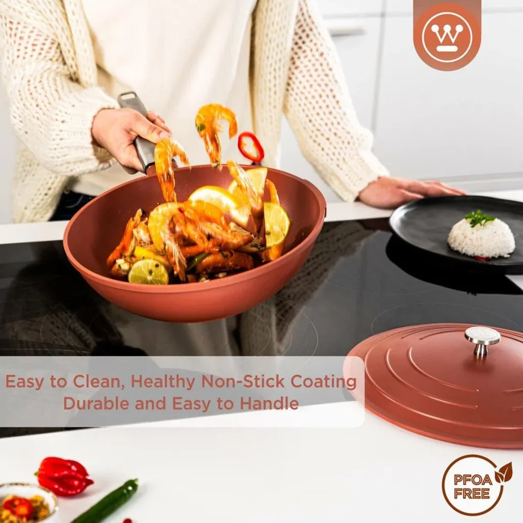 Performance Series Wokpfanne - Wok mit Deckel - 28 cm - Orange