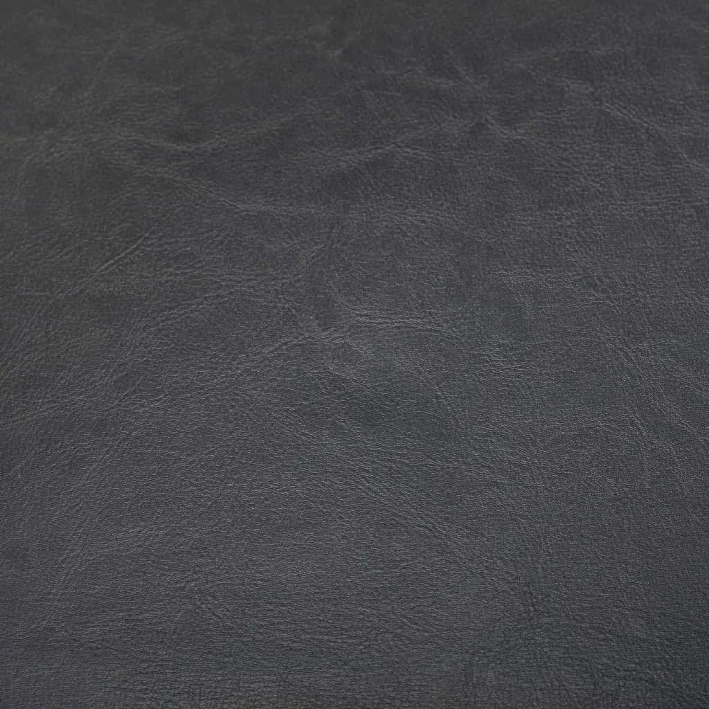 Schalensitz mit Fußhocker Kunstleder grau