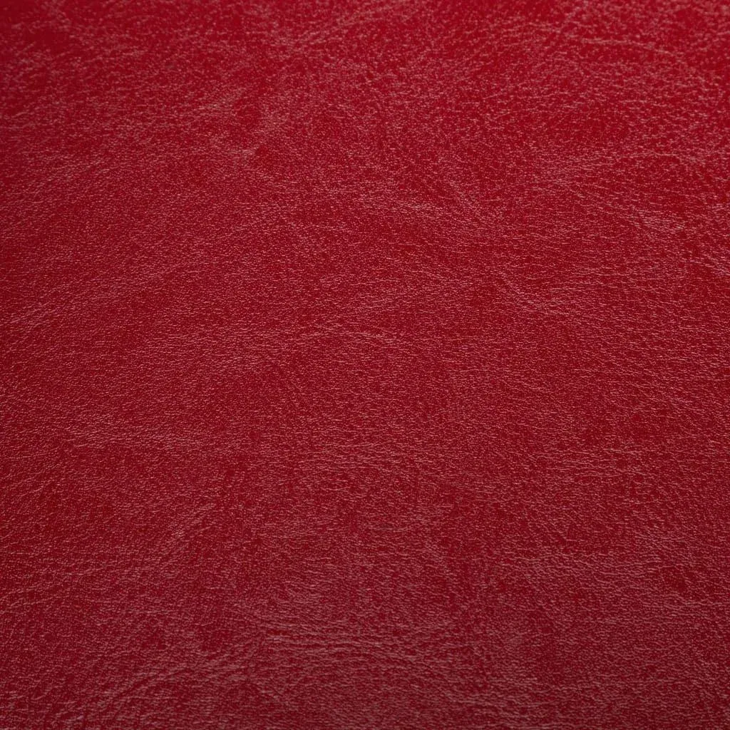 Schalensitz mit Fußhocker Kunstleder rot