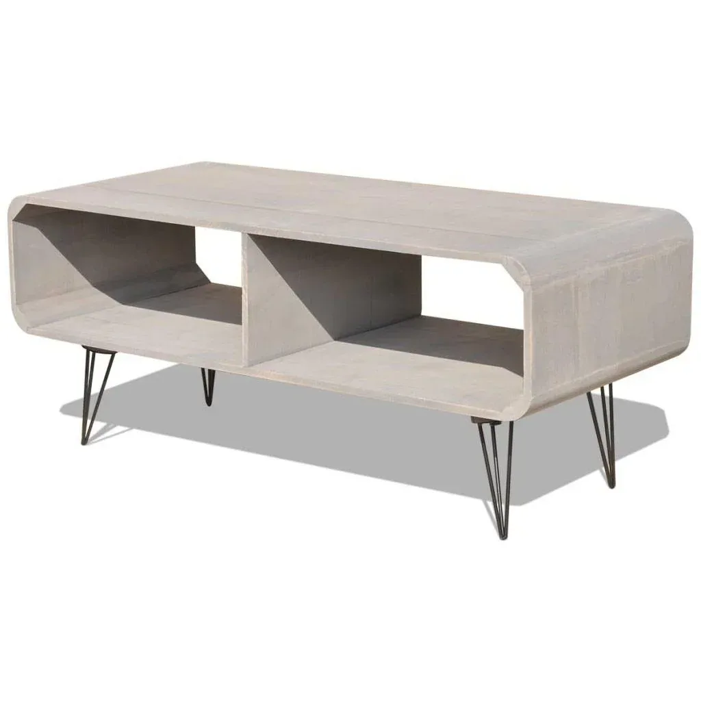 TV-Schrank 90x39x38,5 Holz grau