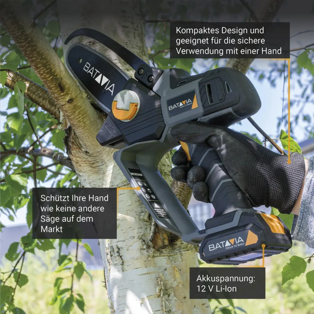 Akku-Einhand-Kettensäge, Set, 12 Volt " Nexxsaw"