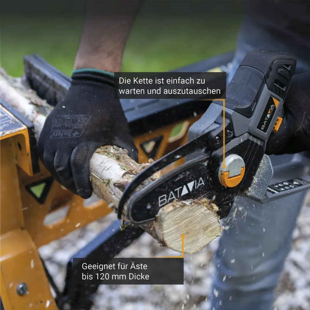 Akku-Einhand-Kettensäge, Set, 12 Volt " Nexxsaw"