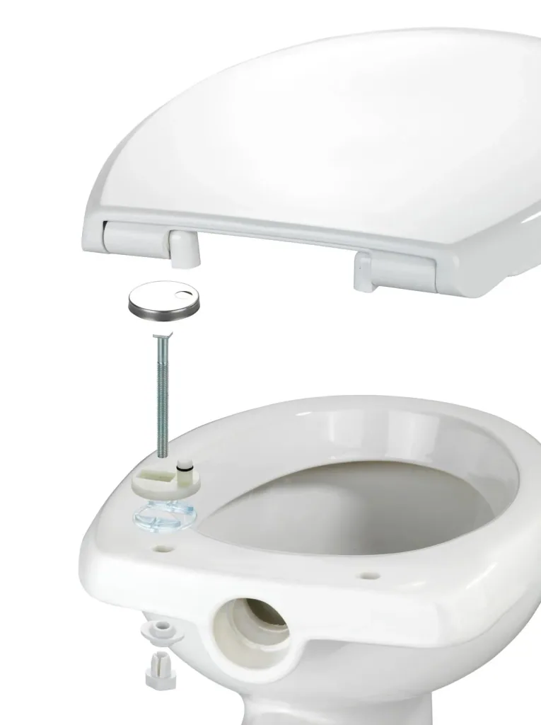 WC-Sitz Solaro Weiß, Thermoplast, Fix-Clip Hygiene-Befestigung