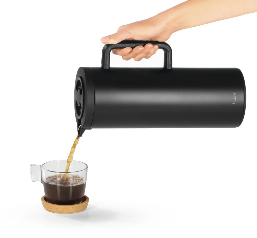Isolierkanne schwarz matt, 1 Liter