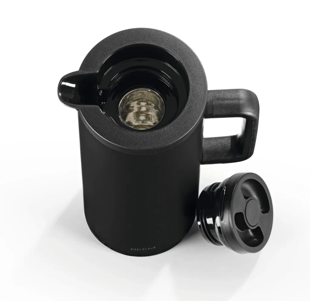Isolierkanne schwarz matt, 1 Liter
