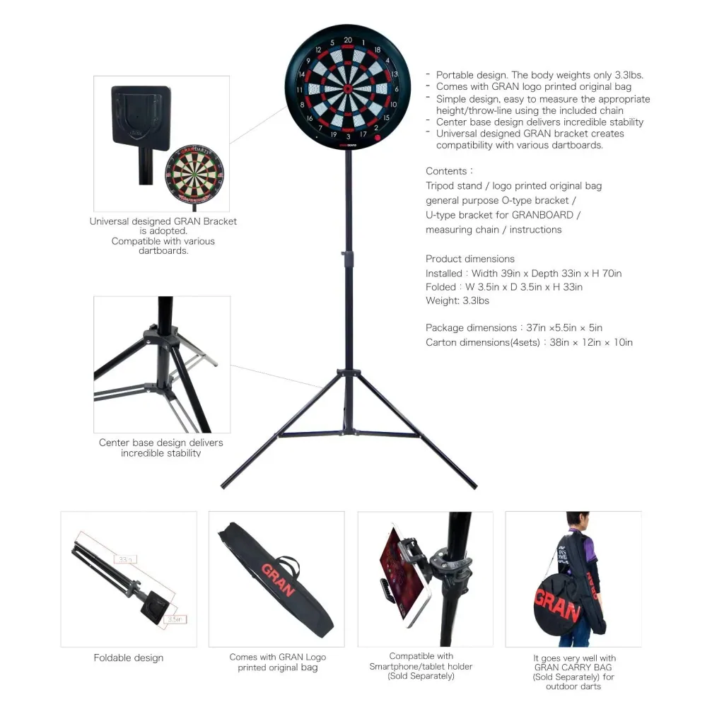 Dreibein Dartscheiben-Stativ