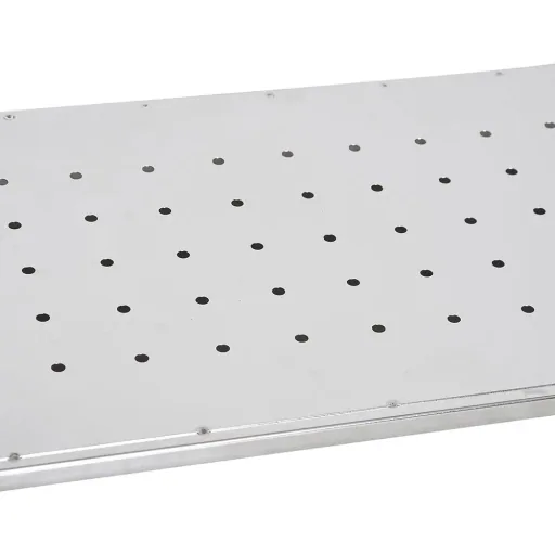 Küchenregal Standregal 3 Ablagen mit 6 Haken Multifunktions Edelstahl Silber L58 x B22 x H59cm