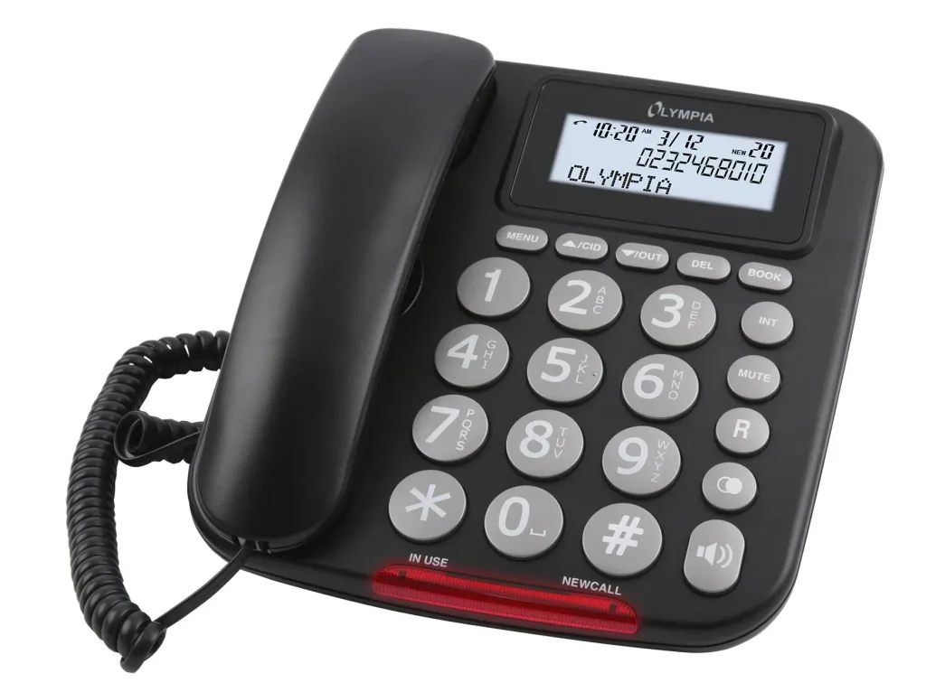 Großtasten Telefon mit DECT Großtasten Mobilteil