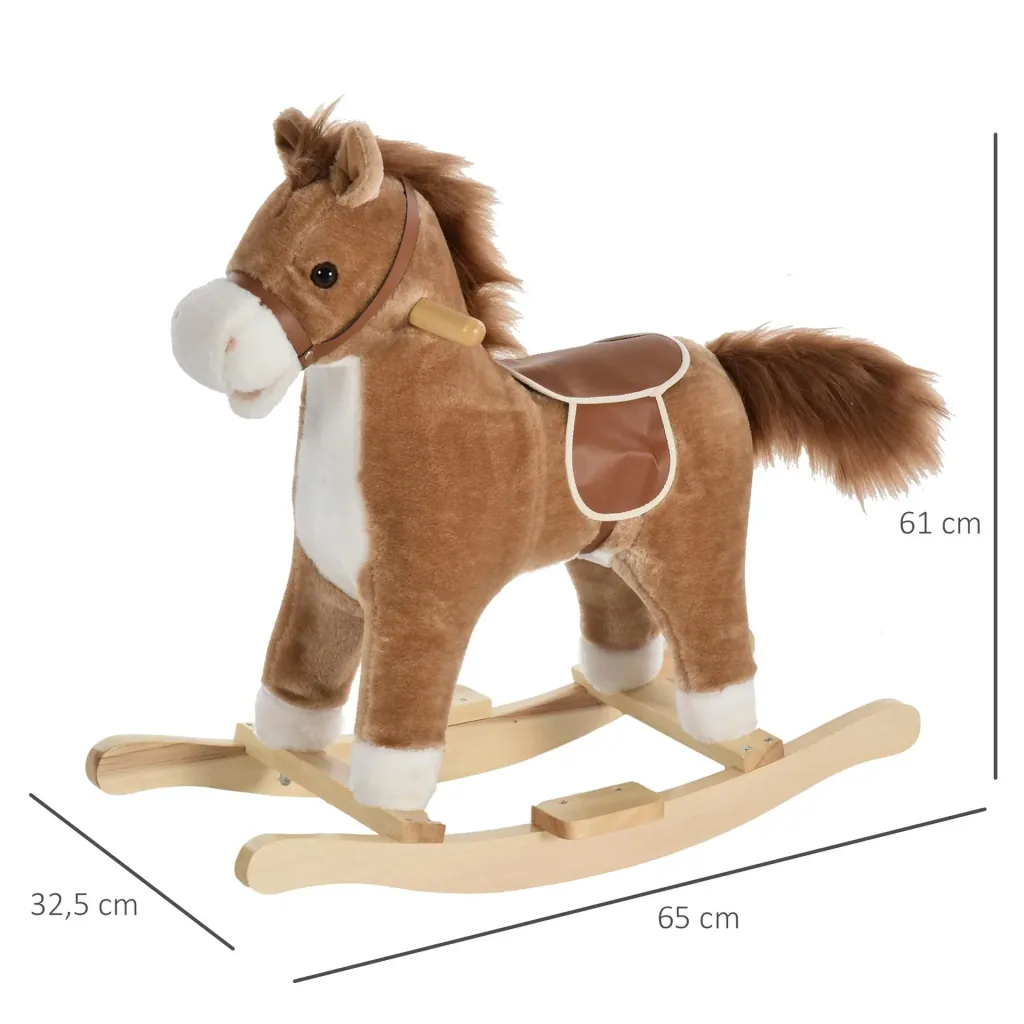 Kinder Schaukelpferd mit Tiergeräusche