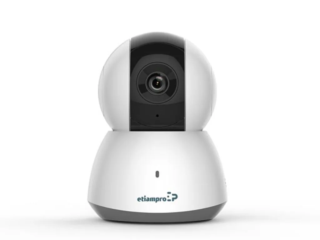 Mini-IP-Kamera, Überwachungskamera, WiFi, Pan/Tilt, 2 MP, IR-LEDs, Nachtsicht 10 m, festes Objektiv, DWDR-Technologie, Guarding Vision App, für Innen- und Außenbereich, weiß