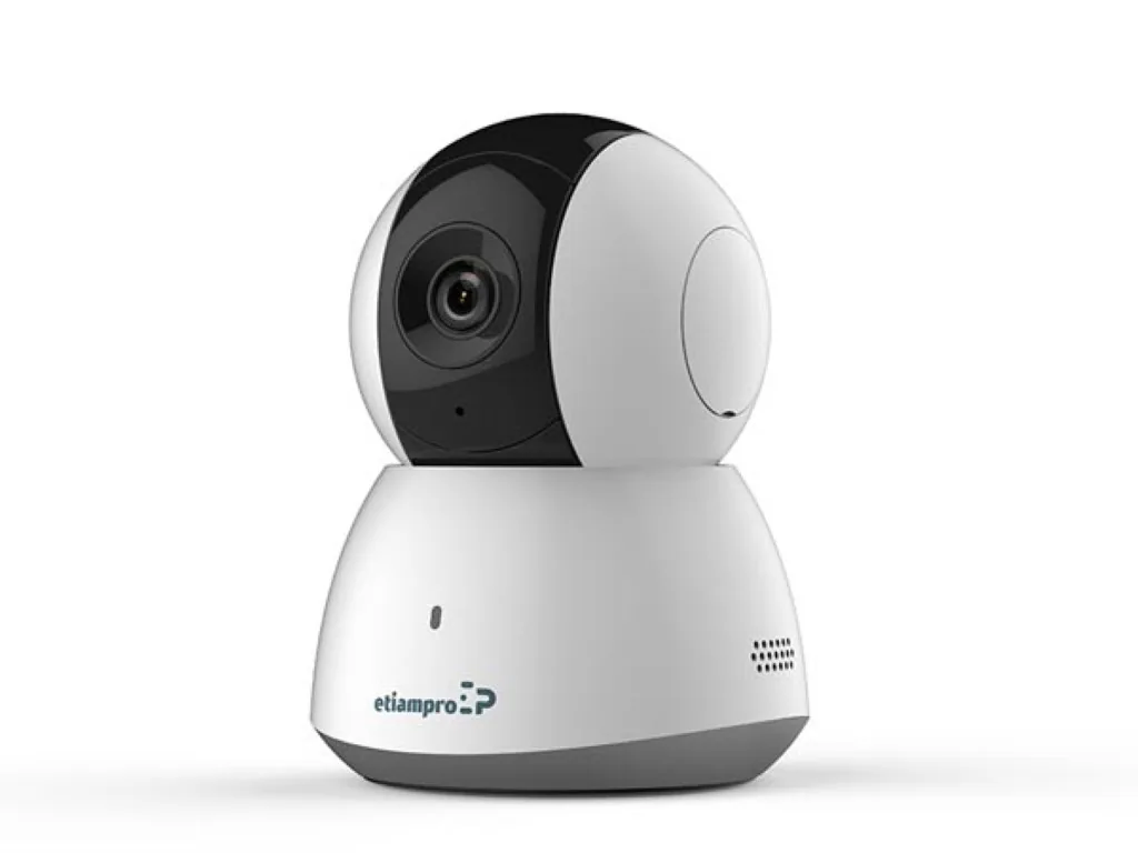 Mini-IP-Kamera, Überwachungskamera, WiFi, Pan/Tilt, 2 MP, IR-LEDs, Nachtsicht 10 m, festes Objektiv, DWDR-Technologie, Guarding Vision App, für Innen- und Außenbereich, weiß