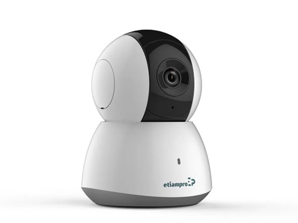 Mini-IP-Kamera, Überwachungskamera, WiFi, Pan/Tilt, 2 MP, IR-LEDs, Nachtsicht 10 m, festes Objektiv, DWDR-Technologie, Guarding Vision App, für Innen- und Außenbereich, weiß