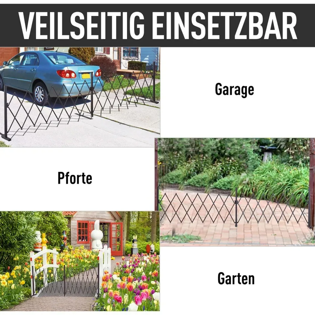 Absperrgitter ausziehbar dunkelbraun