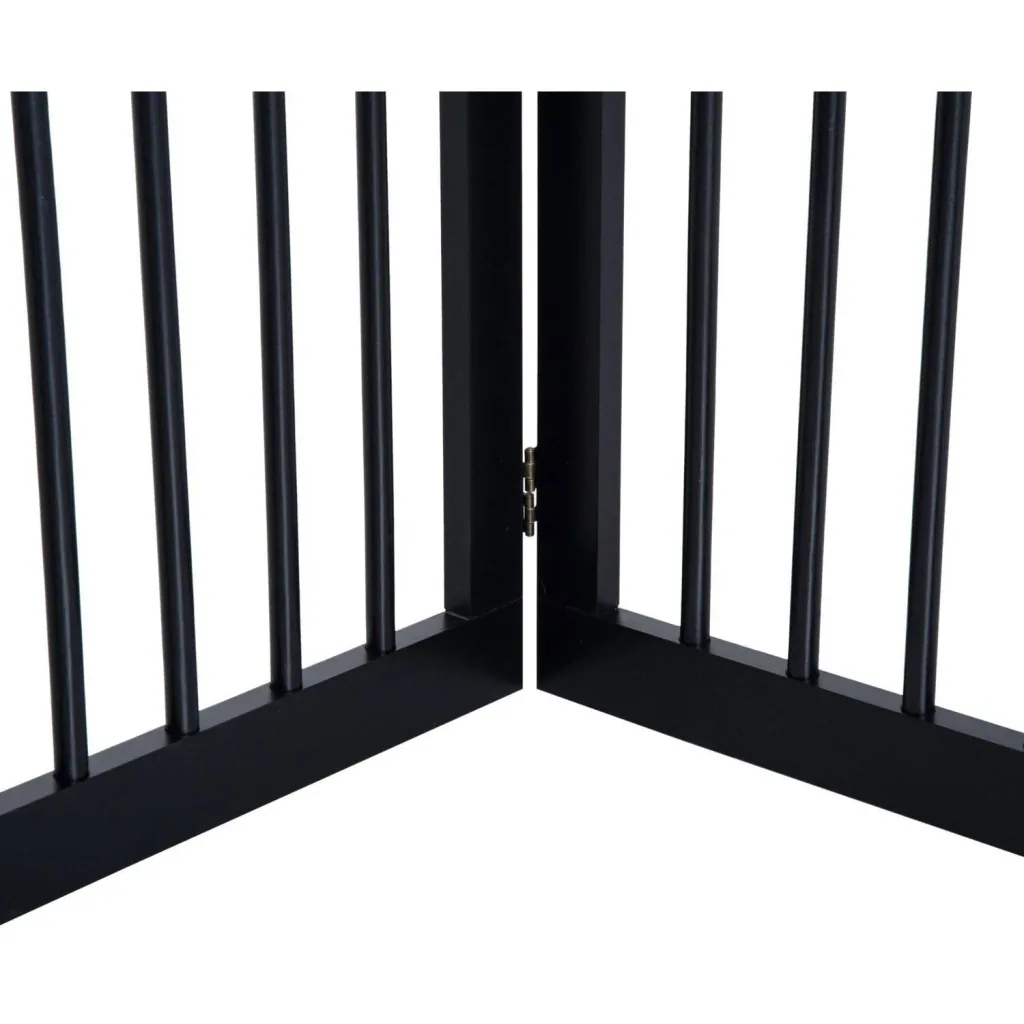 Absperrgitter Hundegitter 154,5cm faltbar Schwarz