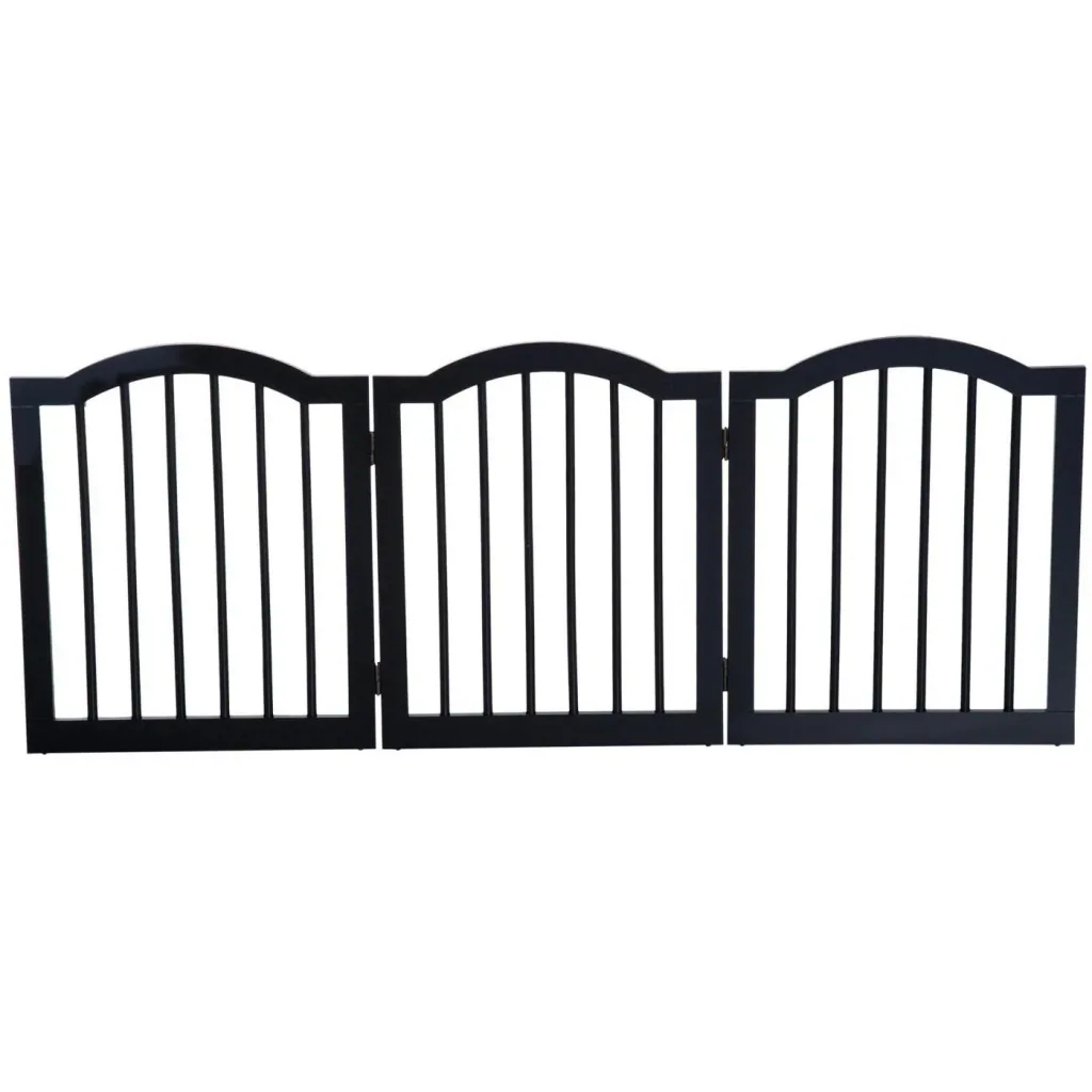 Absperrgitter Hundegitter 154,5cm faltbar Schwarz