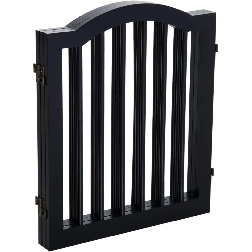 Absperrgitter Hundegitter 154,5cm faltbar Schwarz