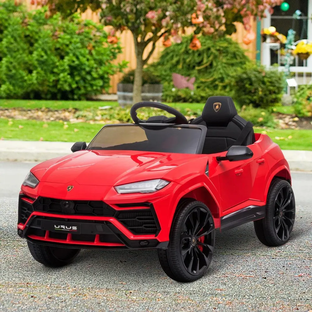 Kinderfahrzeug Elektroauto Sicherheitsgurt Fernbedienung MP3 3 5 Jahre PP Rot 102 x 65,4 x 52,6 cm