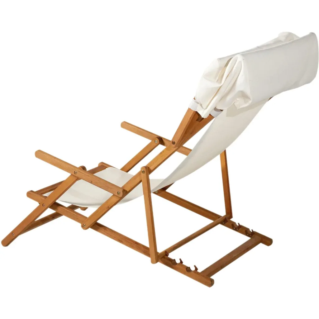 Sonnenliege Gartenliege Relaxliege verstellbar Gartenmöbel mit Sonnendach Hocker 161 x 72 x 68 cm