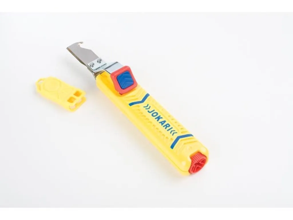 Kabelabisolierer Secura Nr. 28H, 8-28 mm, für Rundkabel, TiN-beschichtete Klinge, einstellbare Schnitttiefe, Hakenklinge