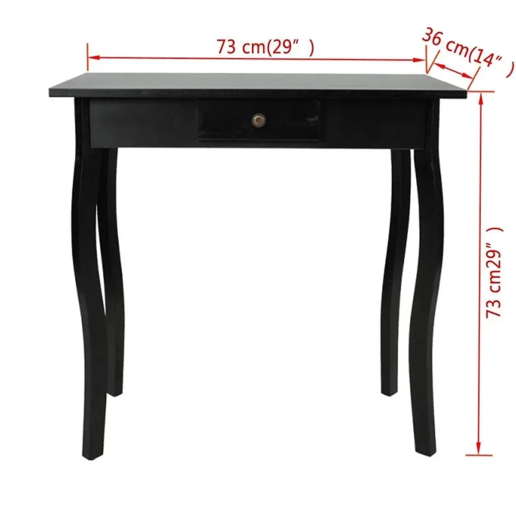 Wandtisch MDF schwarz