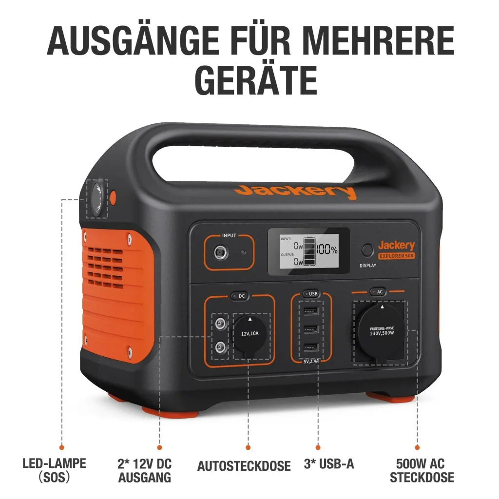 Tragbare Powerstation Explorer 500, 518 Wh
