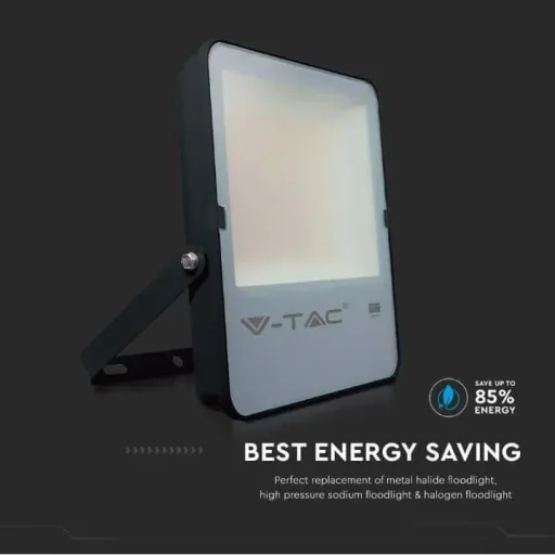 VT-302 LED-Flutlicht - 200 W - 27350 Lm - 6500K - schwarz - Extra effizient