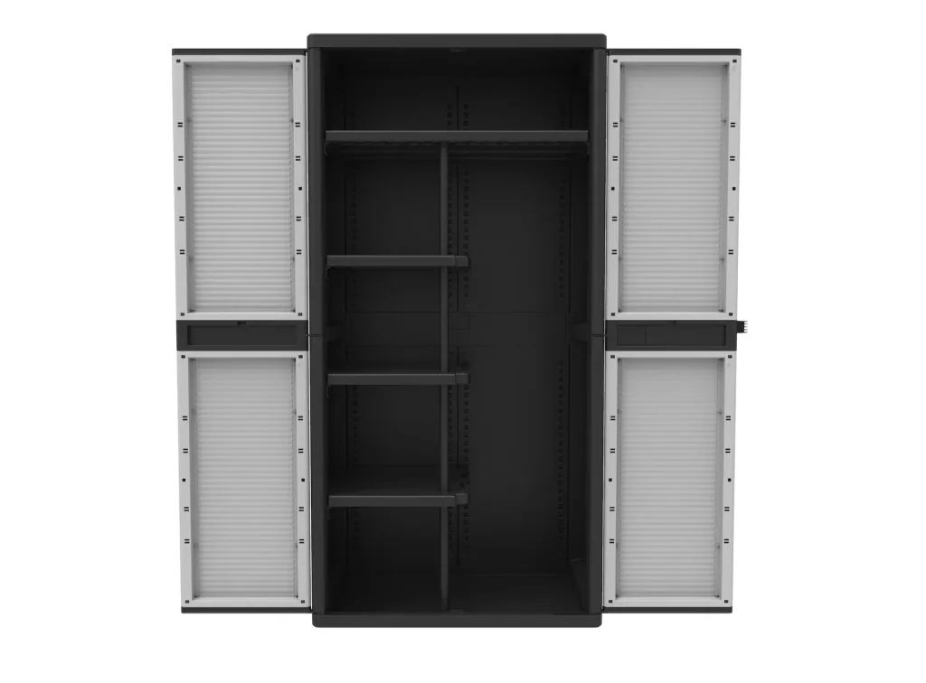 QBlack Jumbo 3900 XL-Kunststoffschrank für den wettergeschützten Außen- und Innenbereich
