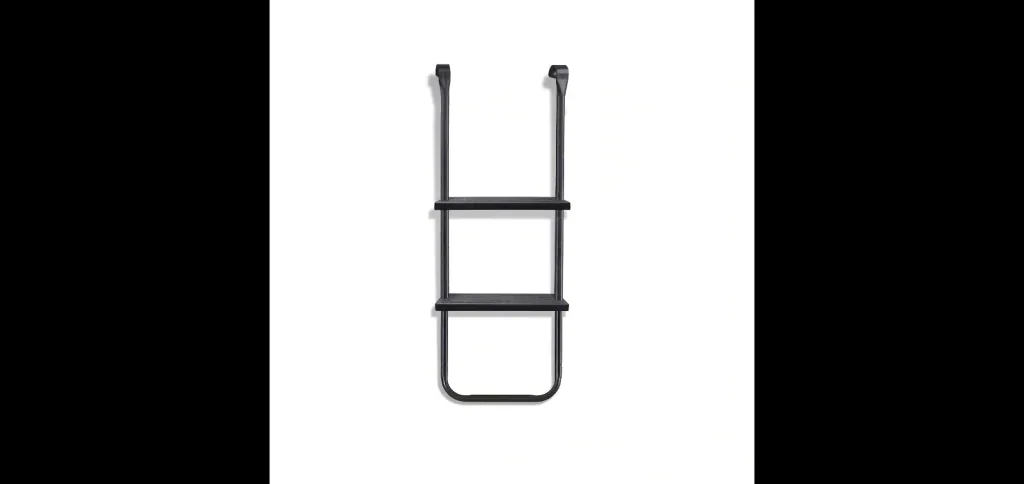 Trampolin Leiter, Leiter für Outdoor-Trampoline, höhenverstellbar, verzinkter Stahl, pulverbeschichtet