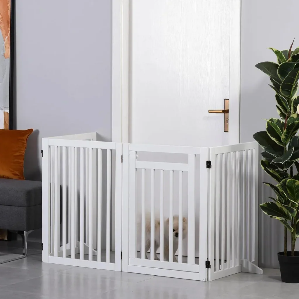 Absperrgitter für Hunde weiß