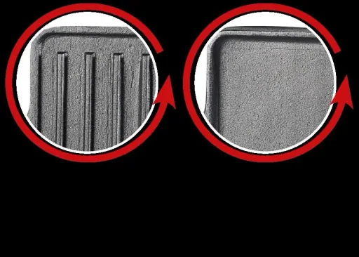 Wende-Grillplatte 2in1 aus Gusseisen