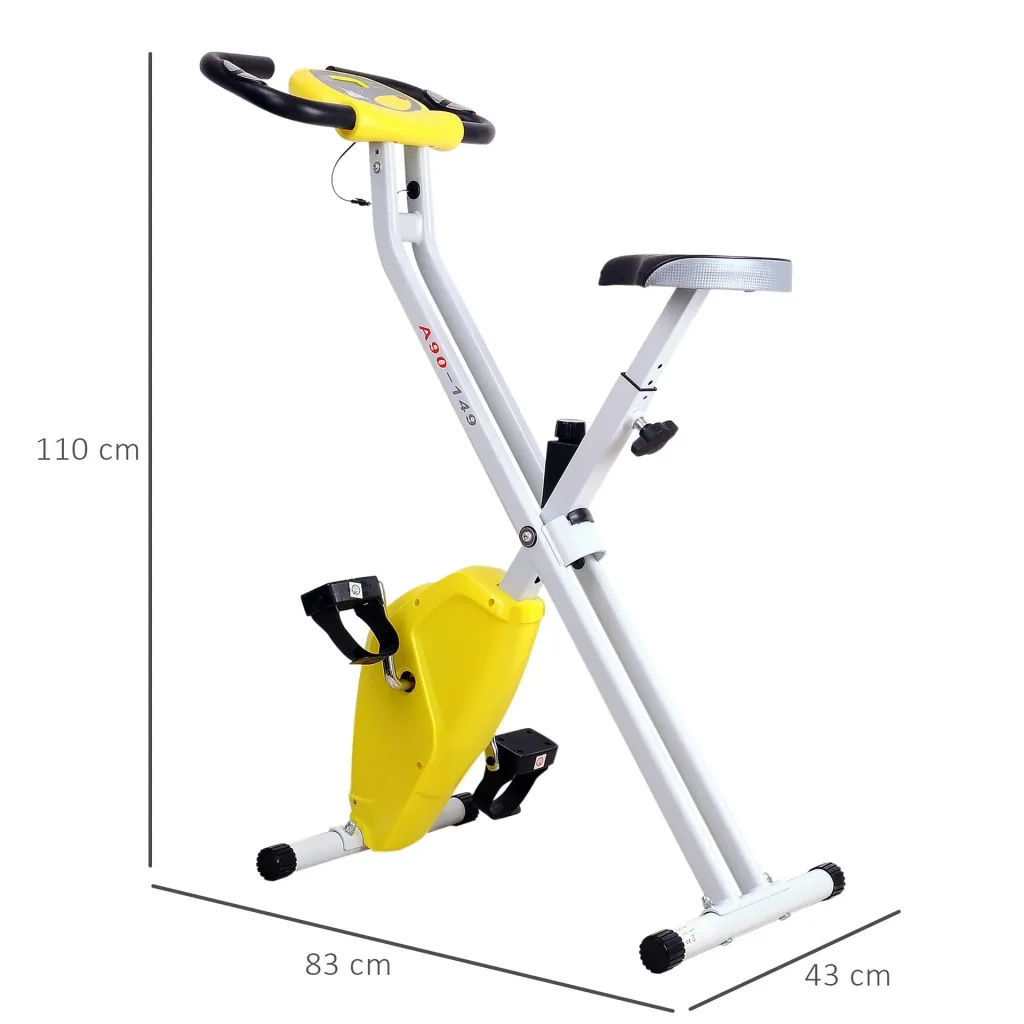 Heimtrainer mit LCD-Monitor, gelb
