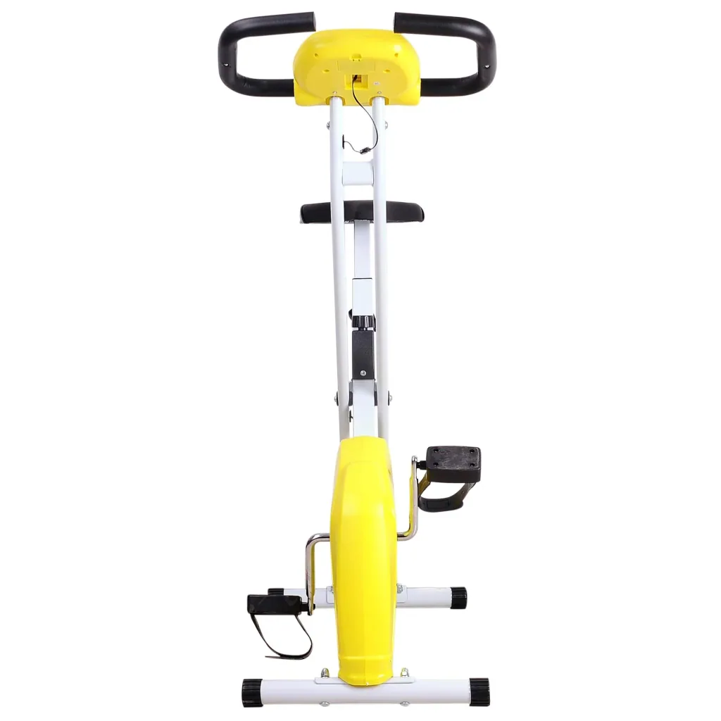 Heimtrainer mit LCD-Monitor, gelb